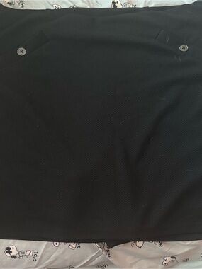Jones New York Black Short-Sleeve Polo with Button Detail